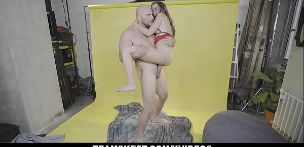 Petite Teen (Bailey Base) Gets Rough Fucked by Big Stud JMac - Exxxtra Small